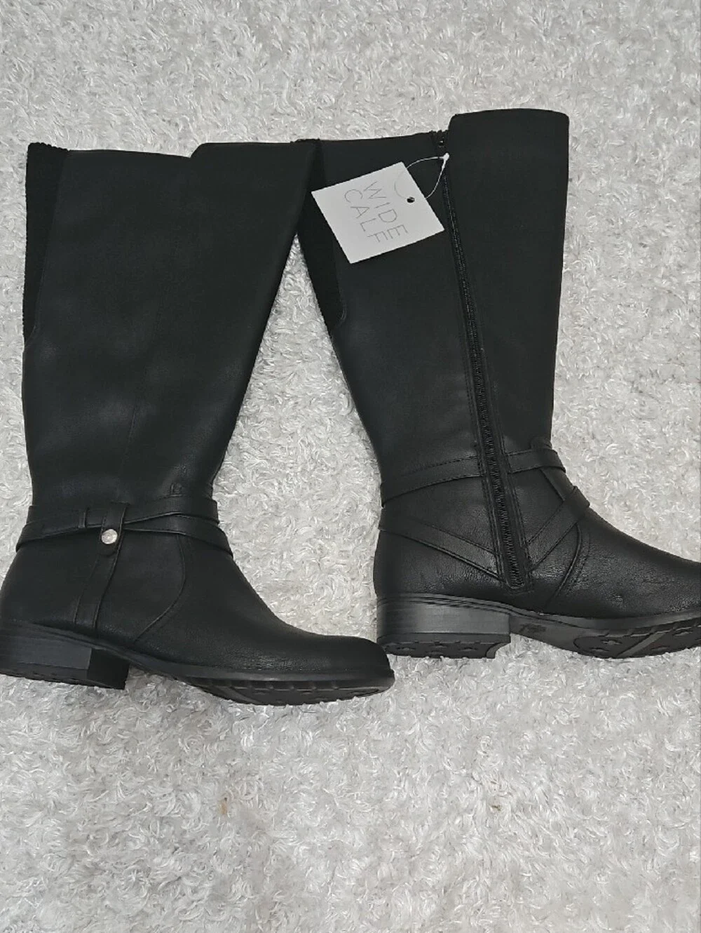 Wide Calf Black Knee-High Women's Boots Life Stride Flex